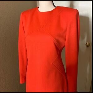 Vintage Red Knit Dress